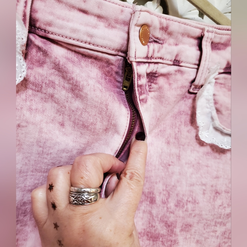 Universal Threads Upcycled Embellished Stretch Pi… - image 5